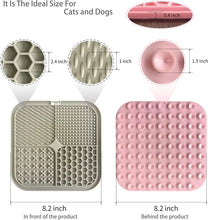 Load image into Gallery viewer, Poursweet Dog Lick Mat with Suction Cups Slow Feeders Licking Pet Anxiety Relief Cat Training for Food, Yogurt, Peanut Butter