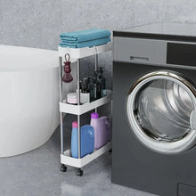 Load image into Gallery viewer, Storage Rack With Wheels, 3 or 4 Layer Rolling Utility Cart, Bathroom Storage Organizer, Multi-purpose Utility Cart