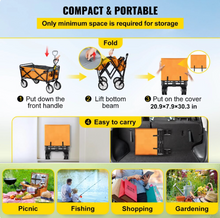 Load image into Gallery viewer, VEVOR Collapsible Wagon