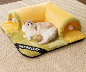 Pet Cat Fun Play and Sleep Integrated Tunnel