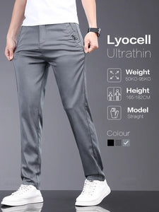 Oussyu Soft Stretch Lyocell Fabric Pants