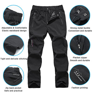 LNGXO Quick Dry Hiking Pants - Outdoor Running - Camping - Climbing - Waterproof