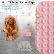 Load image into Gallery viewer, Poursweet Dog Lick Mat with Suction Cups Slow Feeders Licking Pet Anxiety Relief Cat Training for Food, Yogurt, Peanut Butter
