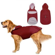 Load image into Gallery viewer, Dog Raincoat - Reflective Dogs Rain Coats - Hooded Jacket - Raincoat
