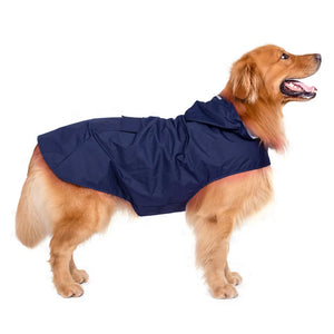 Dog Raincoat - Reflective Dogs Rain Coats - Hooded Jacket - Raincoat